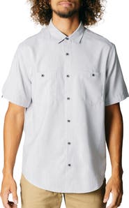 Fundamental Coast Blue Fin Short Sleeve Button-Up Shirt