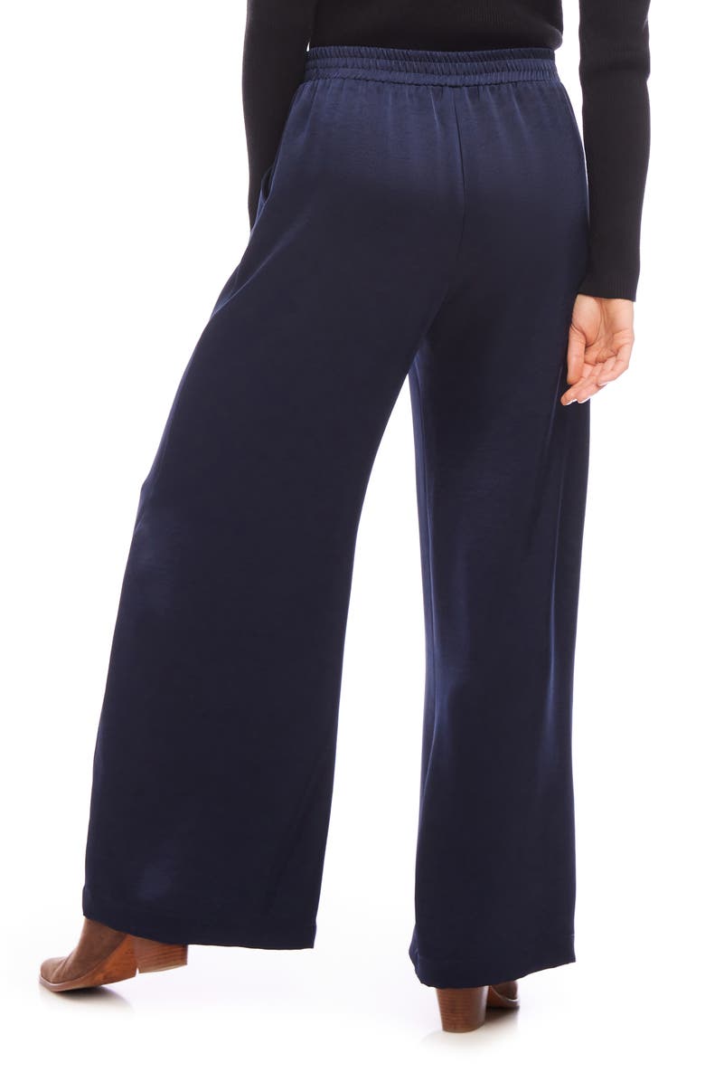 Karen Kane Satin Wide Leg Pants, Alternate, color,