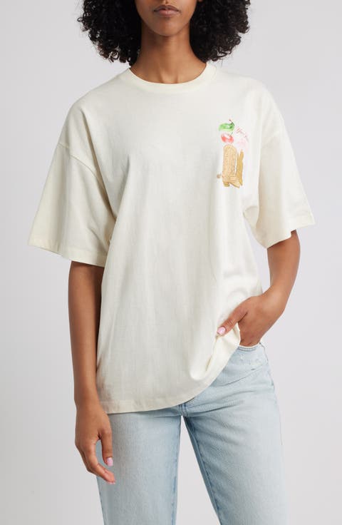 Cowboy Collage Cotton Graphic T-Shirt