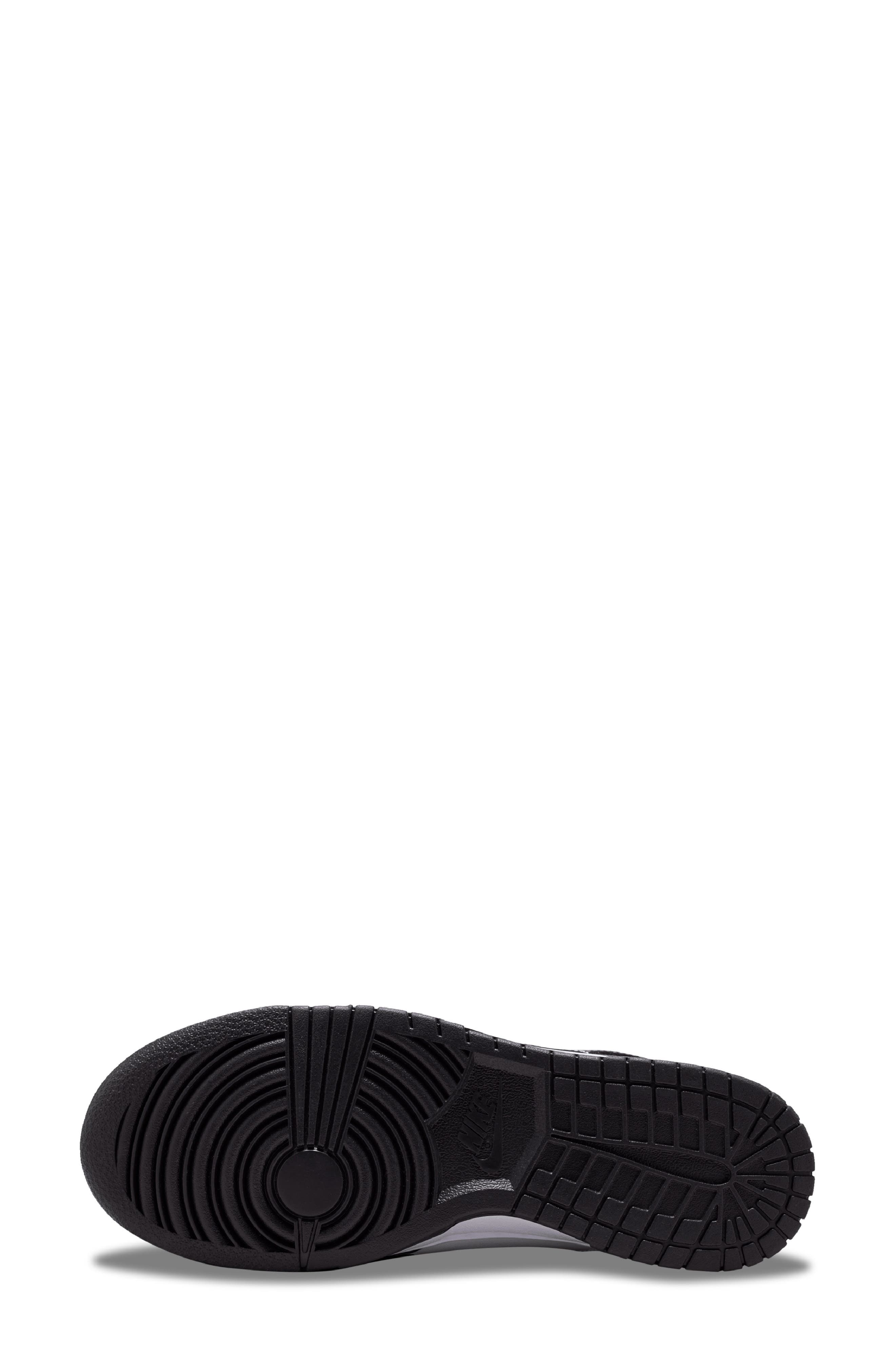 Dunk Low SE Basketball Sneaker, Alternate, color, WHITE/ WHITE/ SILVER/ BLACK