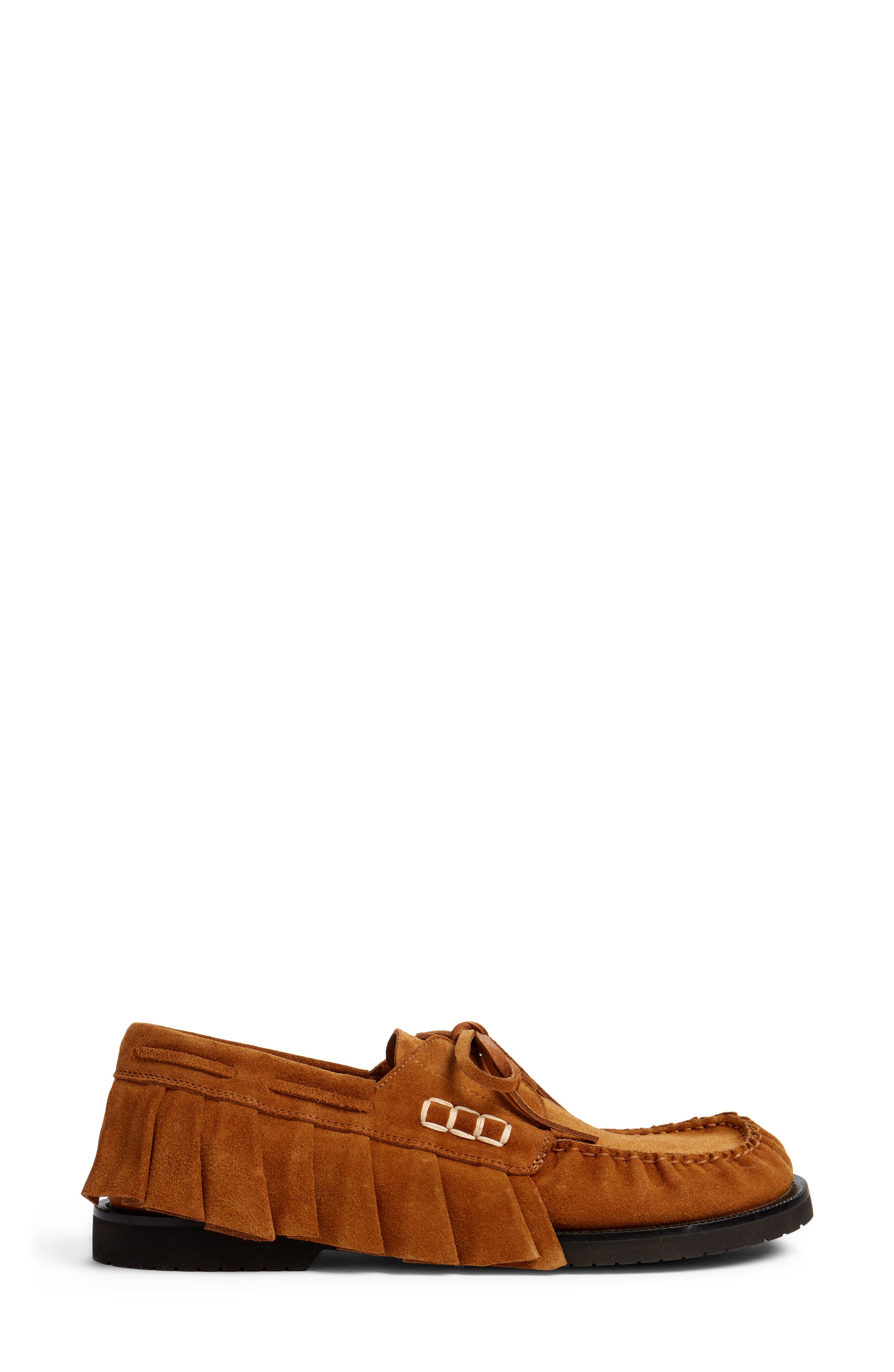 Ruffle Loafer, Alternate, color, CARAMEL