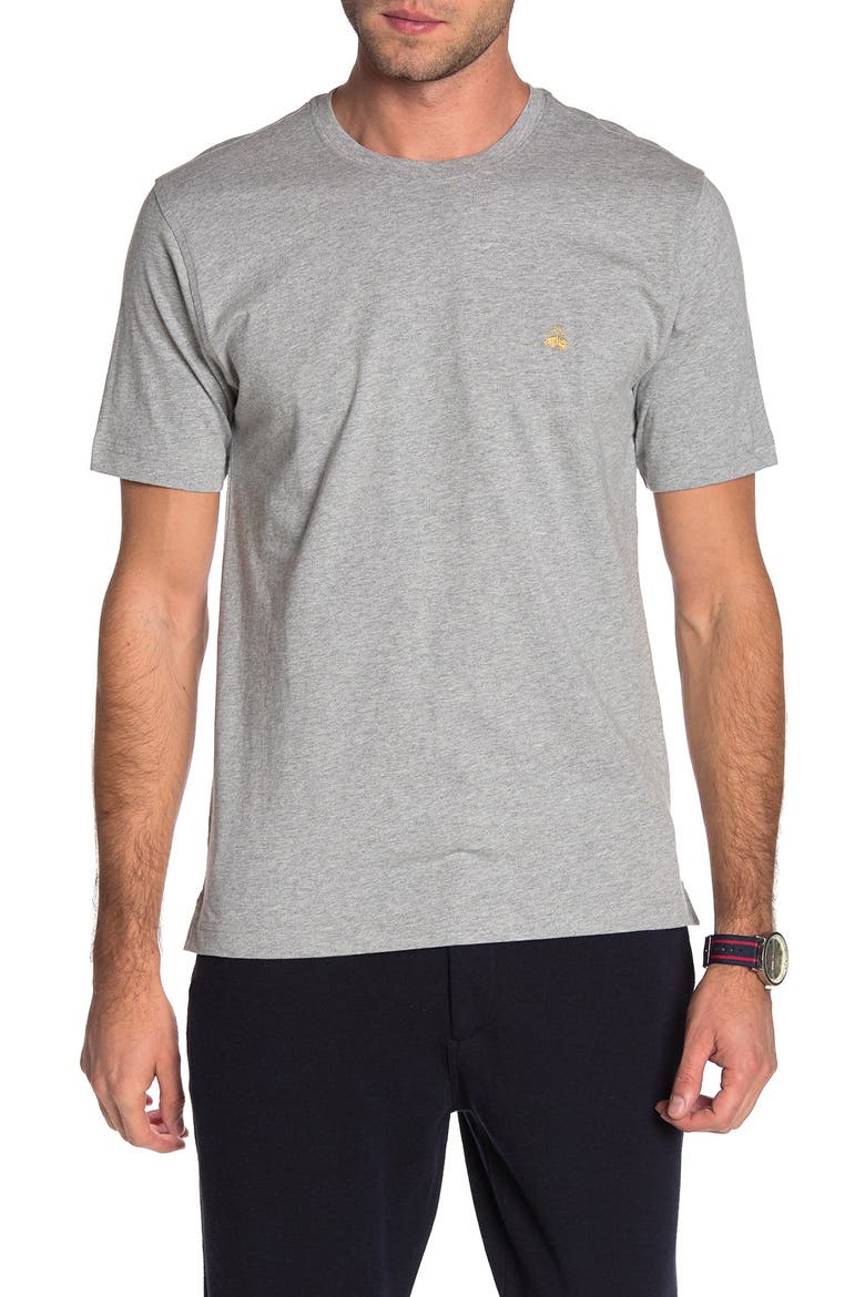 Crewneck Cotton T-Shirt, Main, color, GREY