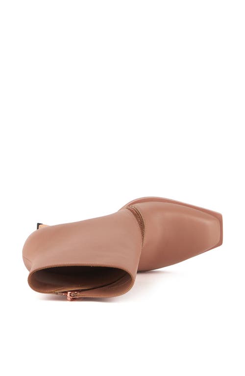 United Nude Rockit Zip Bootie In Italian Clay
