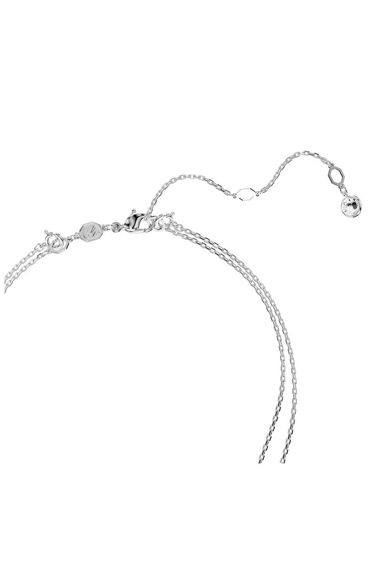 Sublima Crystal Pendant Layered Necklace, Alternate, color, CRYSTAL/ SILVER