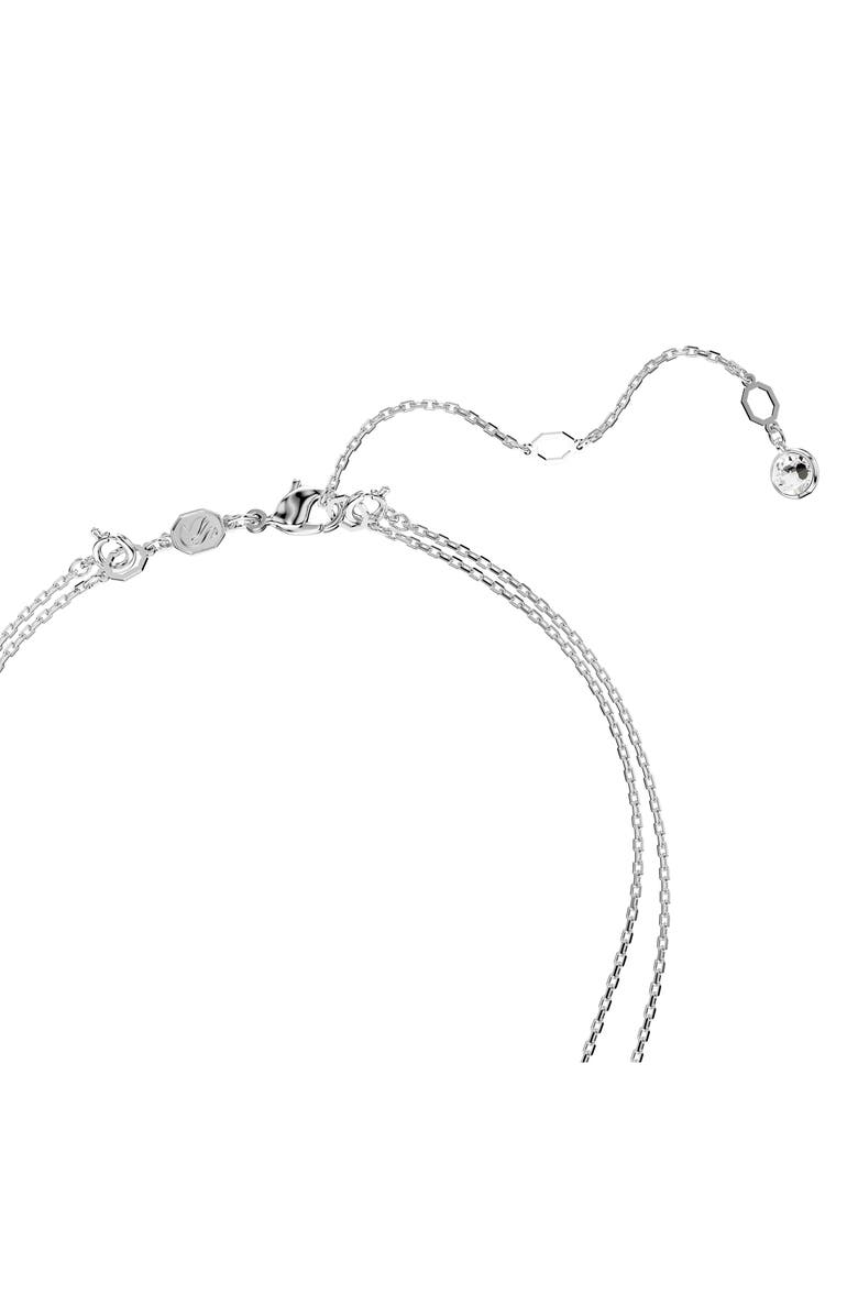 Swarovski Sublima Crystal Pendant Layered Necklace, Alternate, color, Crystal/ Silver