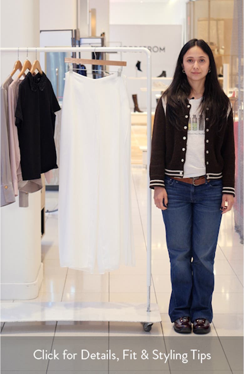 Paski Georgette Overlay Wide Leg Pants, sales video thumbnail