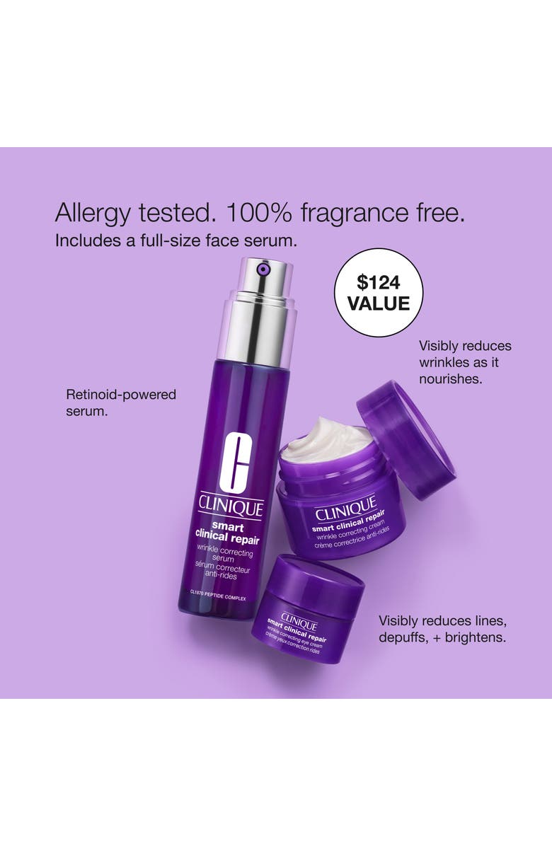 Clinique Smart Clinical Repair Anti-Aging Routine Skin Care Gift Set $124 Value, Alternate, color, 