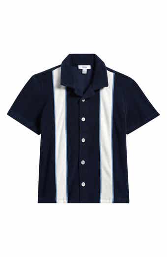 Kids' French Terry Button-Up Shirt