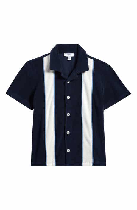 Kids' French Terry Button-Up Shirt