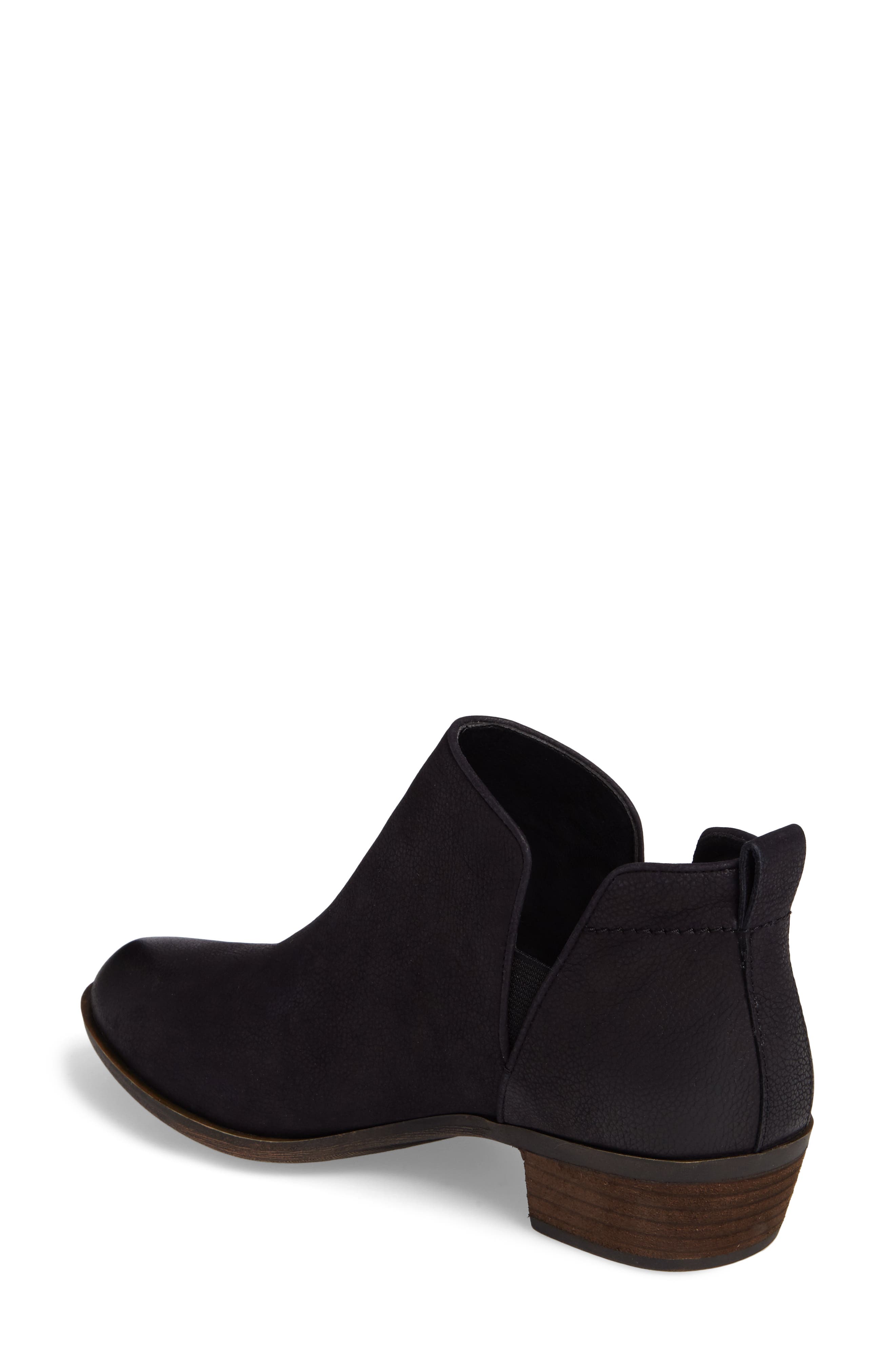 Francine Split Shaft Bootie, Alternate, color, BLACK OILED LEATHER