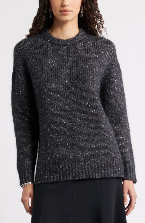Metallic Crewneck Sweater