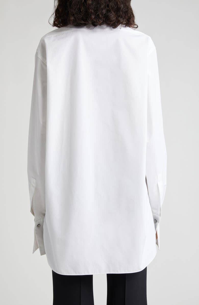 Jil Sander Plastron Relaxed Cotton Shirt, Alternate, color, 