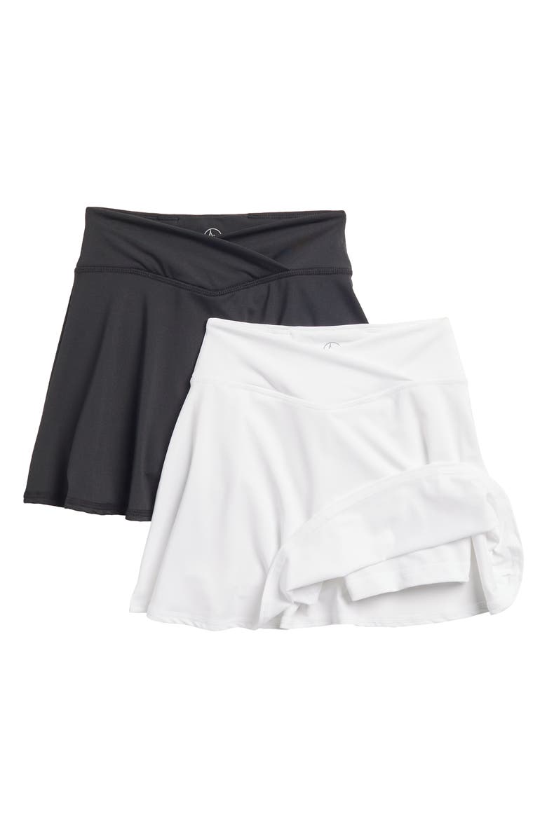 90 DEGREE BY REFLEX Kids' Crossover Two-Pack Skort Set, Alternate, color,