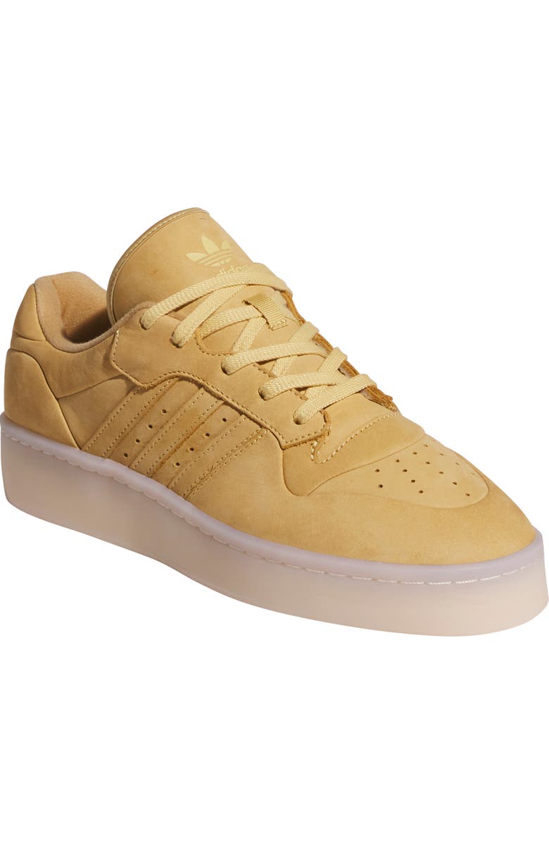 adidas Rivalry Lux Low Top Basketball Sneaker, Main, color, Wonder White/ Black