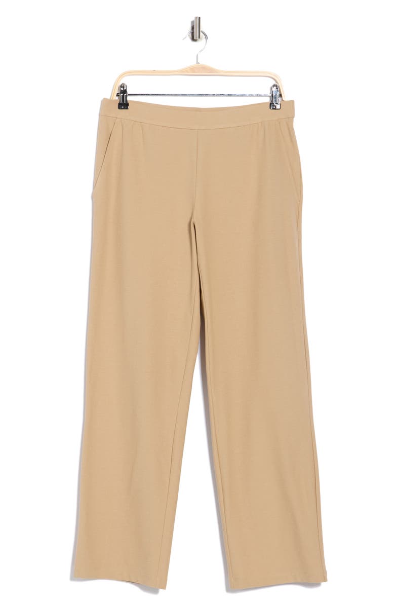 Eileen Fisher Straight Pants, Main, color, Biscuit