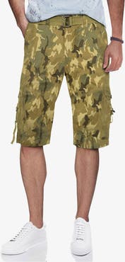 XRAY Belted Snap Button Cargo Shorts