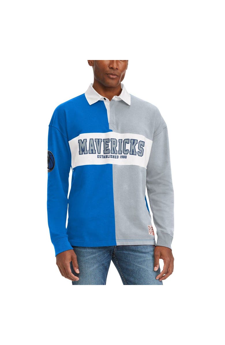 TOMMY JEANS Men's Tommy Jeans Royal/Gray Dallas Mavericks Ronnie Rugby Long Sleeve T-Shirt, Main, color, Royal