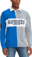 TOMMY JEANS Men's Tommy Jeans Royal/Gray Dallas Mavericks Ronnie Rugby Long Sleeve T-Shirt