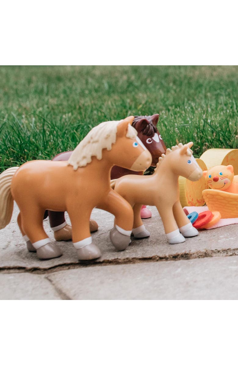 HABA Little Friends Foal Lissi - 3.75" Farm Animal Toy Horse Figure, Alternate, color, Multi