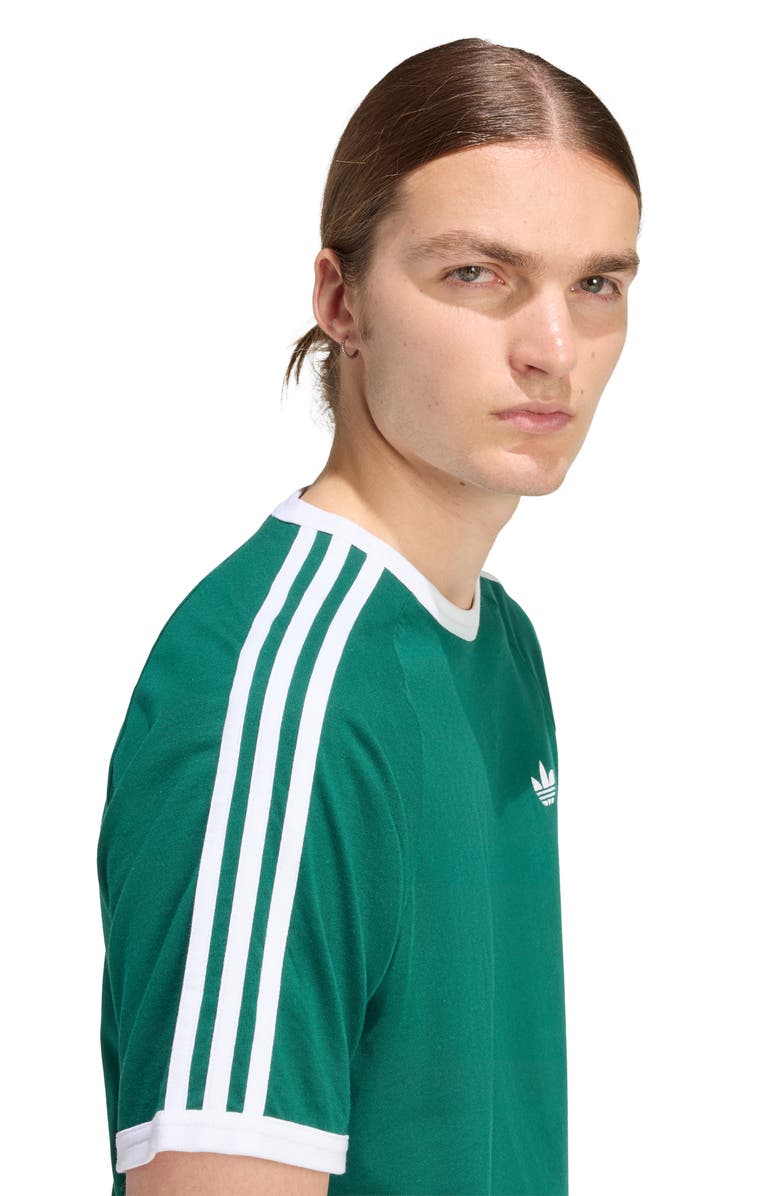 adidas 3-Stripes Cotton T-Shirt, Alternate, color, Collegiate Green
