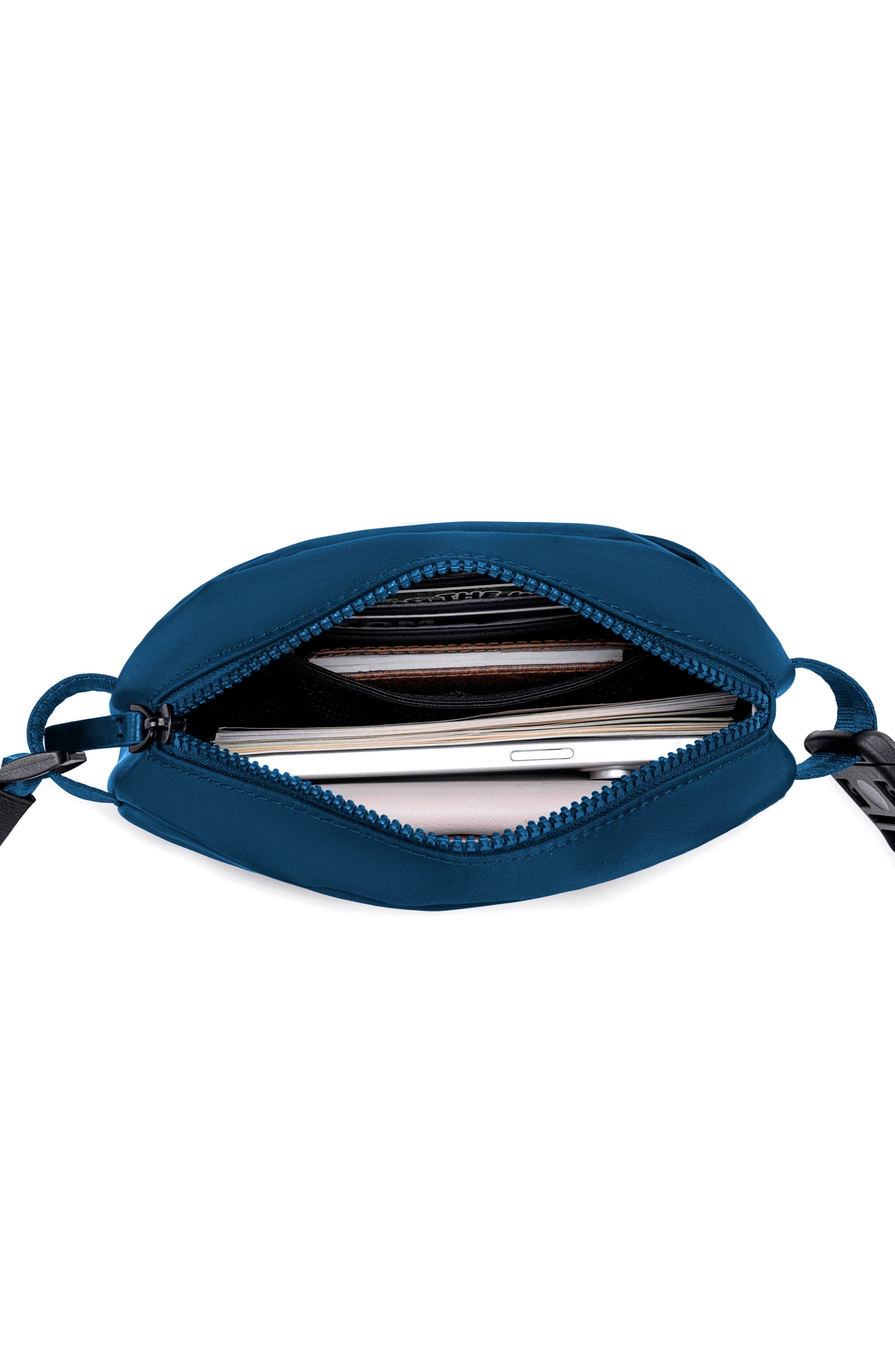 Origami Sling Belt Bag, Alternate, color, Navy