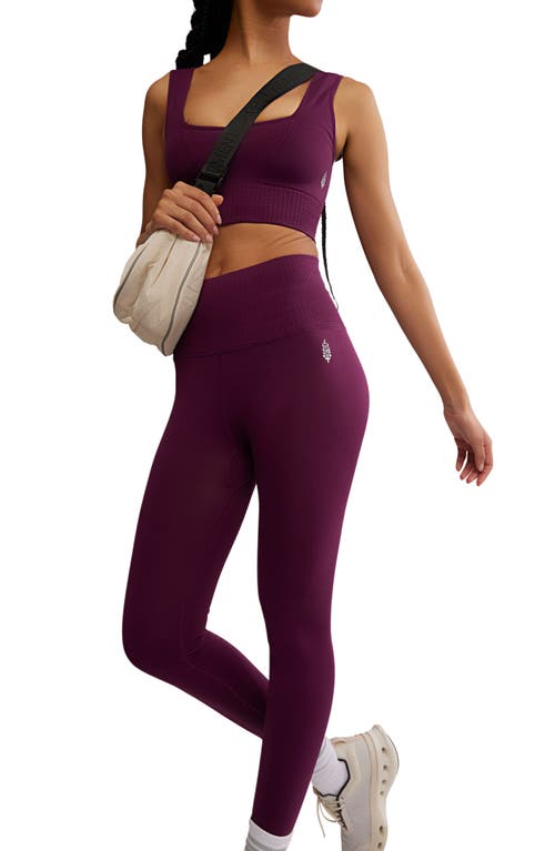 Free People Good Karma Leggings In Purple