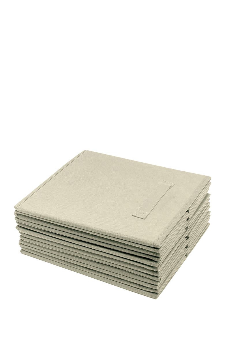 SORBUS Foldable Storage Cube Basket Bin - Set of 6 - Beige, Alternate, color, Beige
