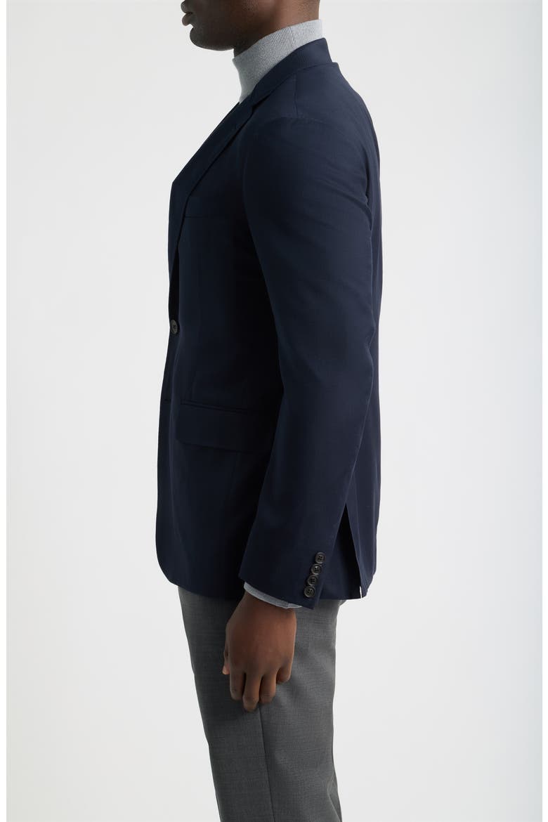 Kei Trim Fit Travel Cashmere Sport Coat, Alternate, color, NAVY