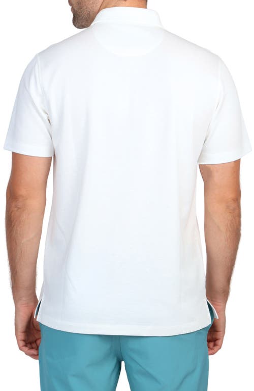 Tailorbyrd Solid Modal Blend Polo In White