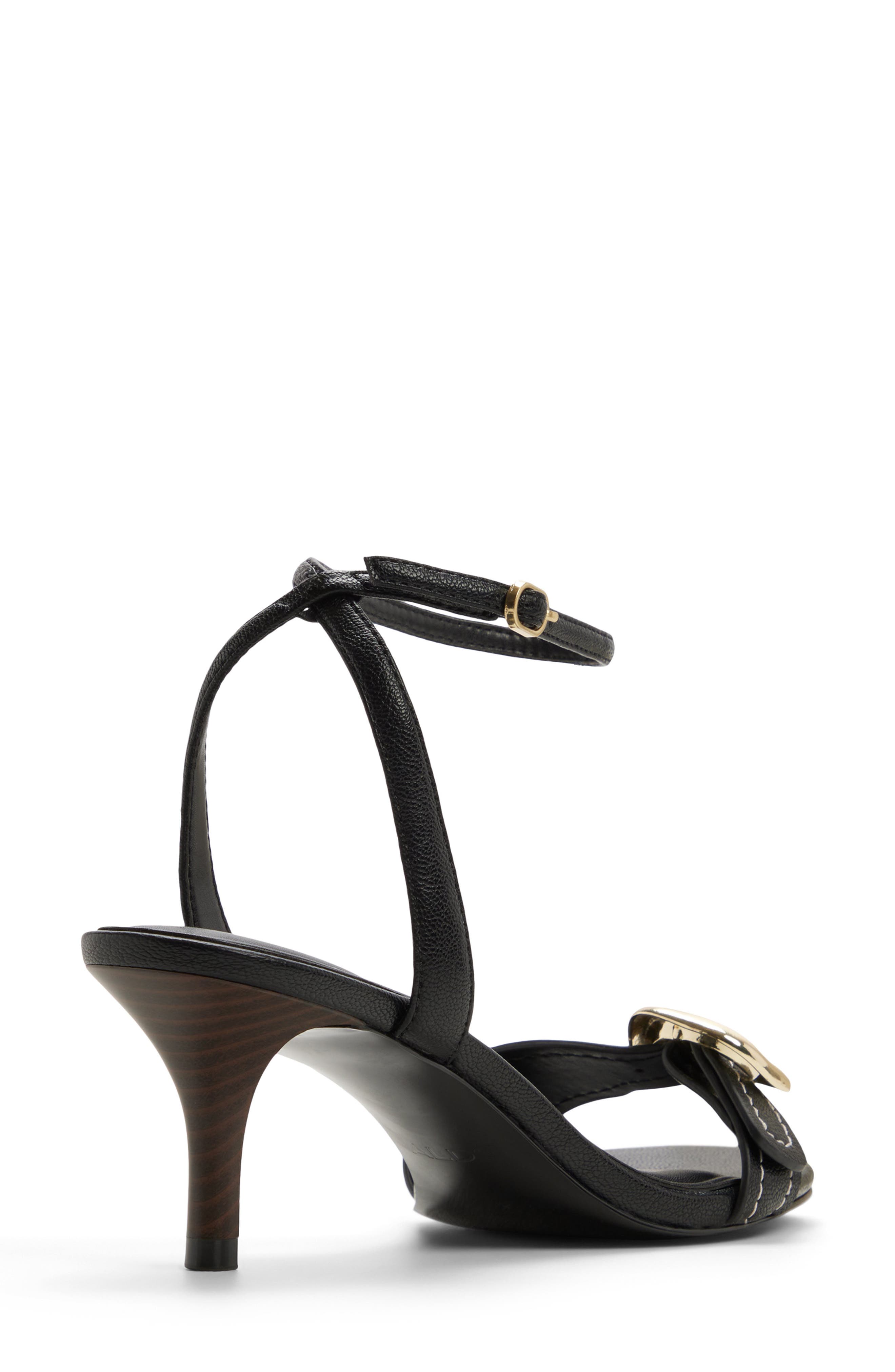 ALDO Emmarose Ankle Strap Sandal, Alternate, color, Black
