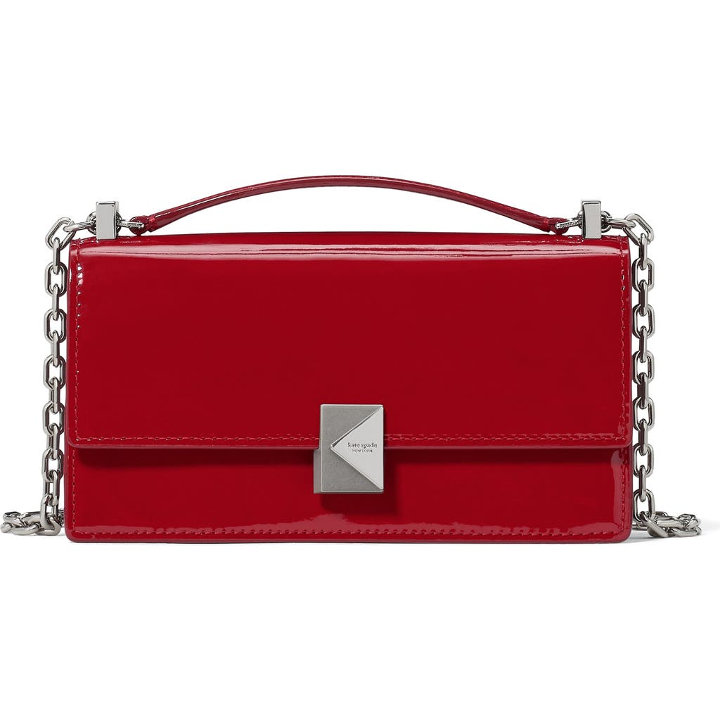 Kate Spade New York Mini Deco Patent Leather Convertible Chain Crossbody Bag