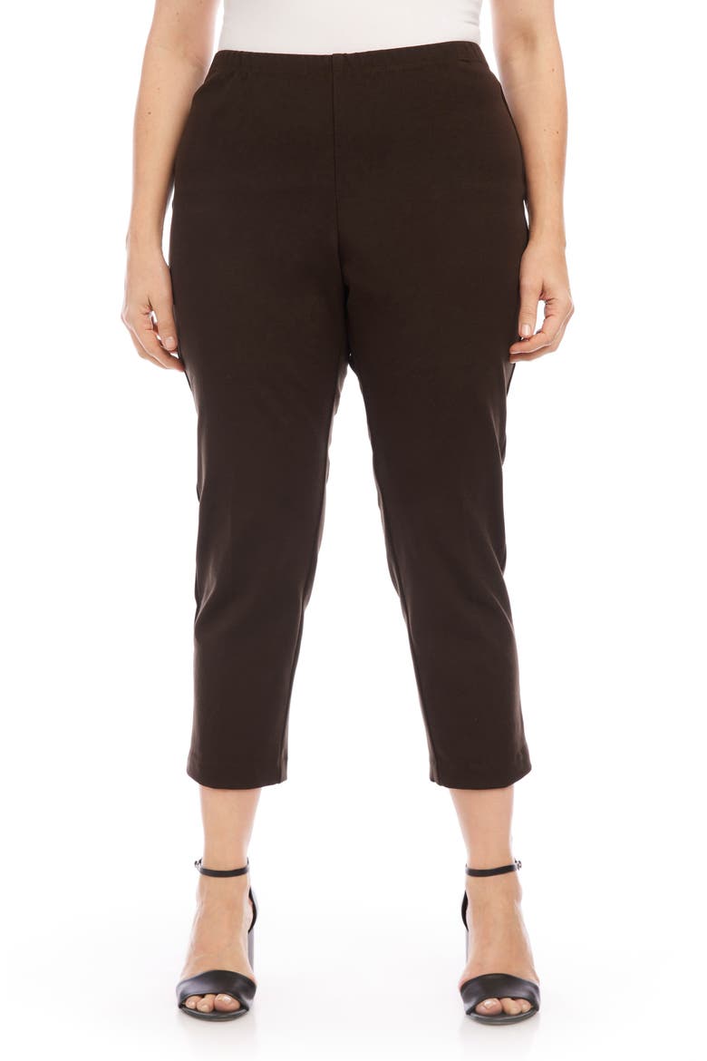 Piper Skinny Ankle Pants, Main, color, BROWN