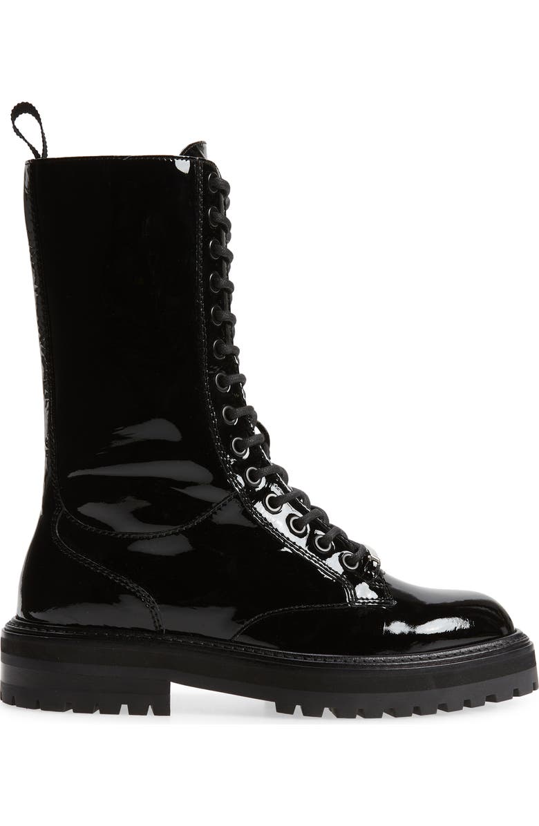 Jimmy Choo Cora Soft Patent Combat Boot, Alternate, color,