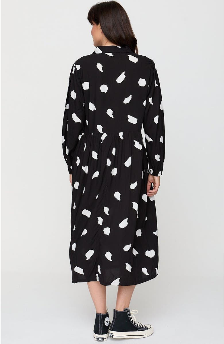 Turtledove London Organic Cotton Magda Print Long Sleeve Midi Dress, Alternate, color, 