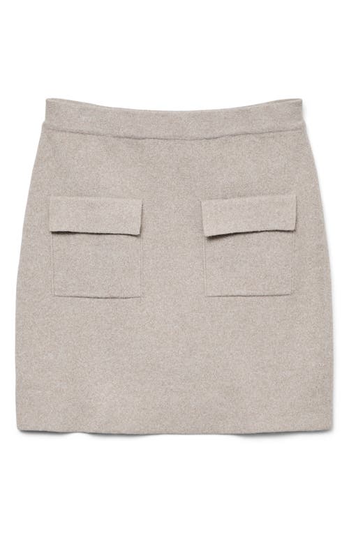 Vero Moda Apple High Waist Cargo Pocket Skirt In Moon Rock