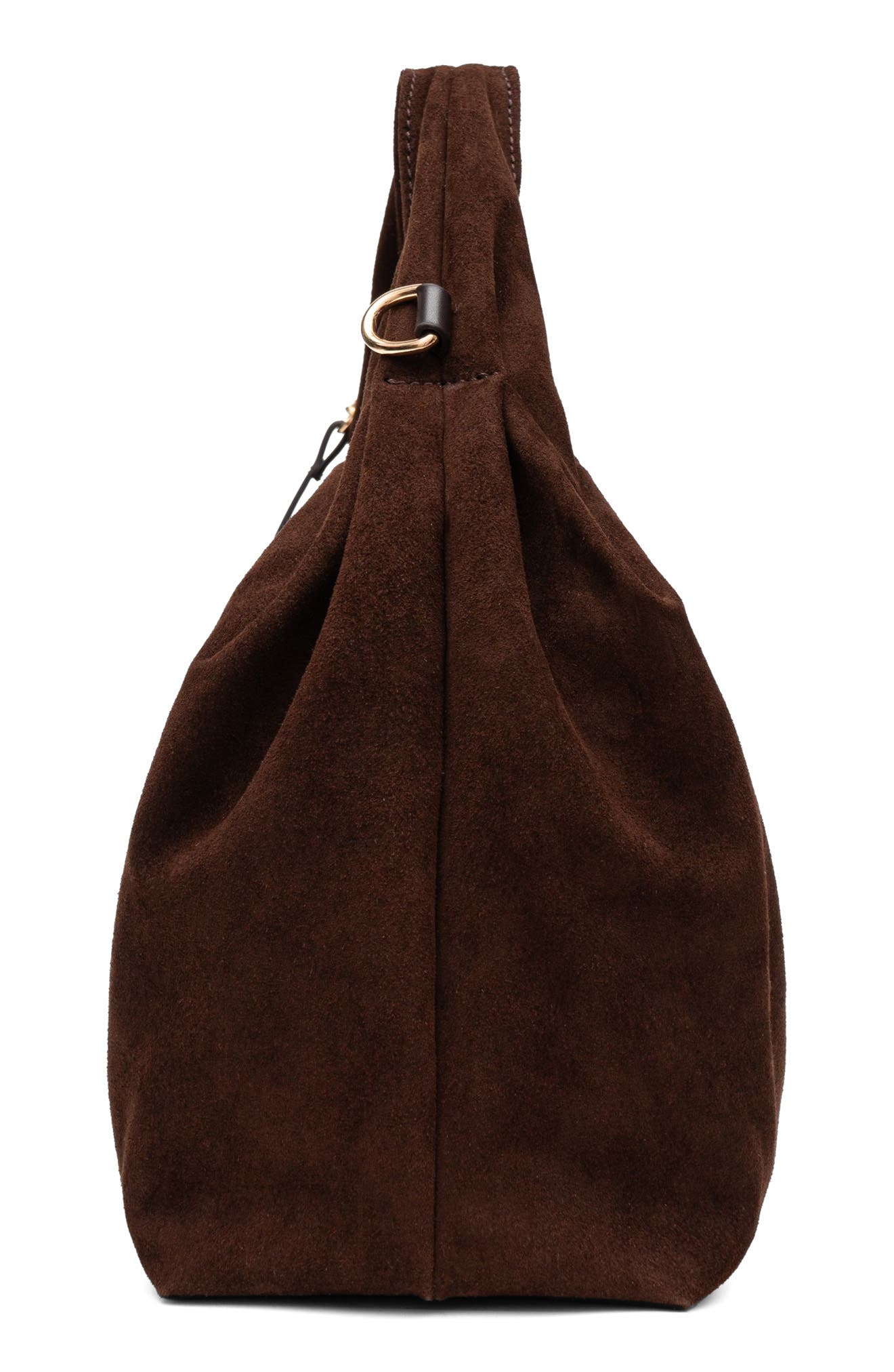 Florence Suede Shoulder Bag, Alternate, color, CHOCOLATE