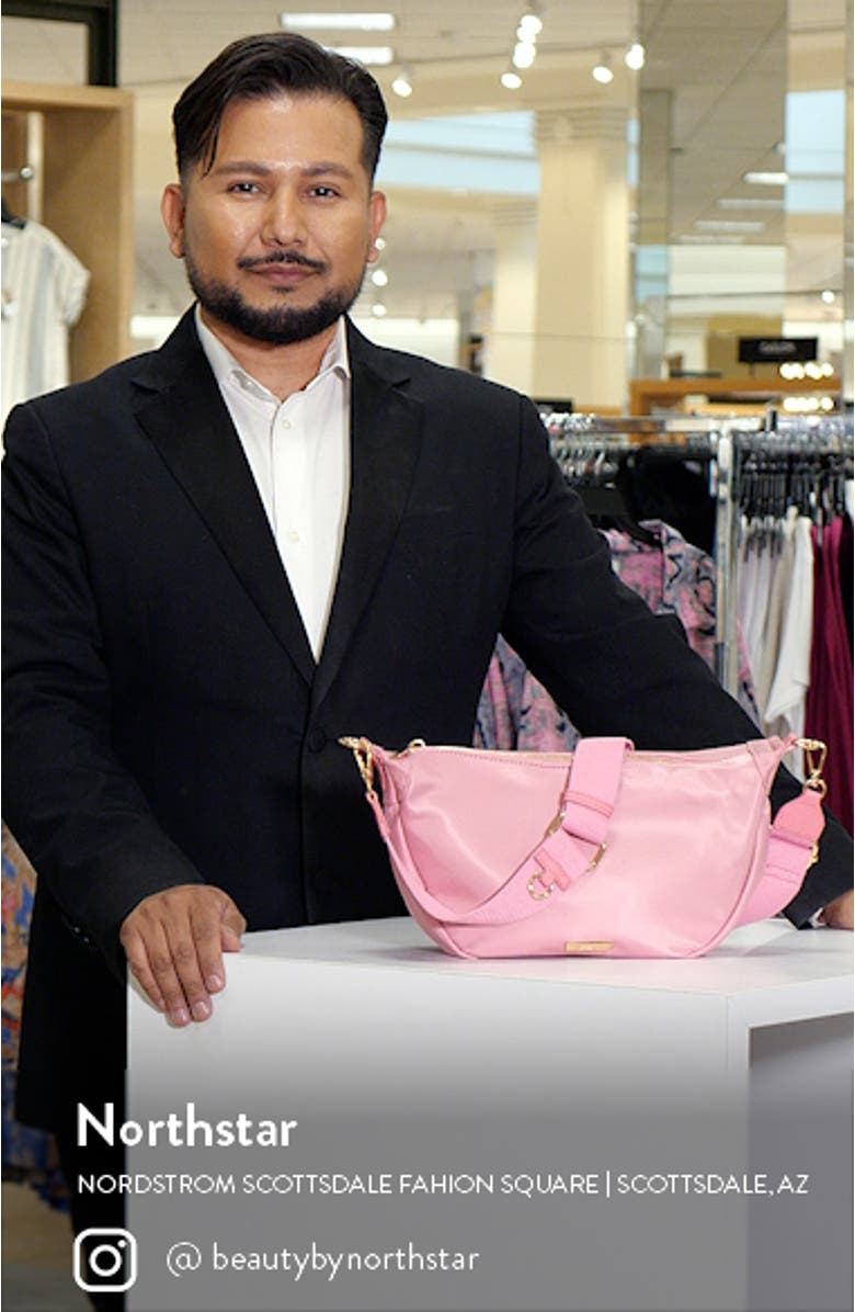 Bre Nylon Sling Crossbody Bag, sales video thumbnail