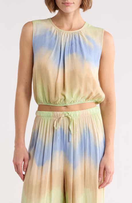 FRNCH Clarissa Sleeveless Bubble Hem Top