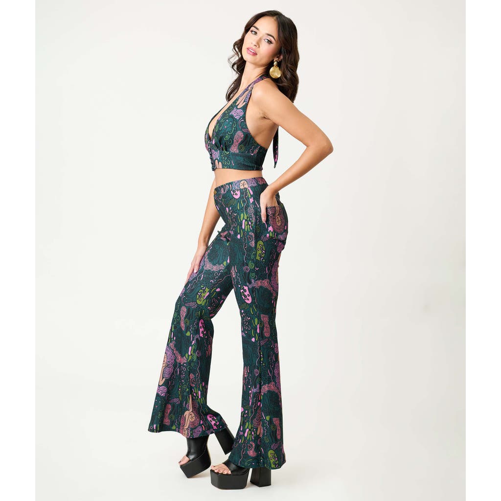 Smak Parlour 1970's Find Your Flare Pants In Multi