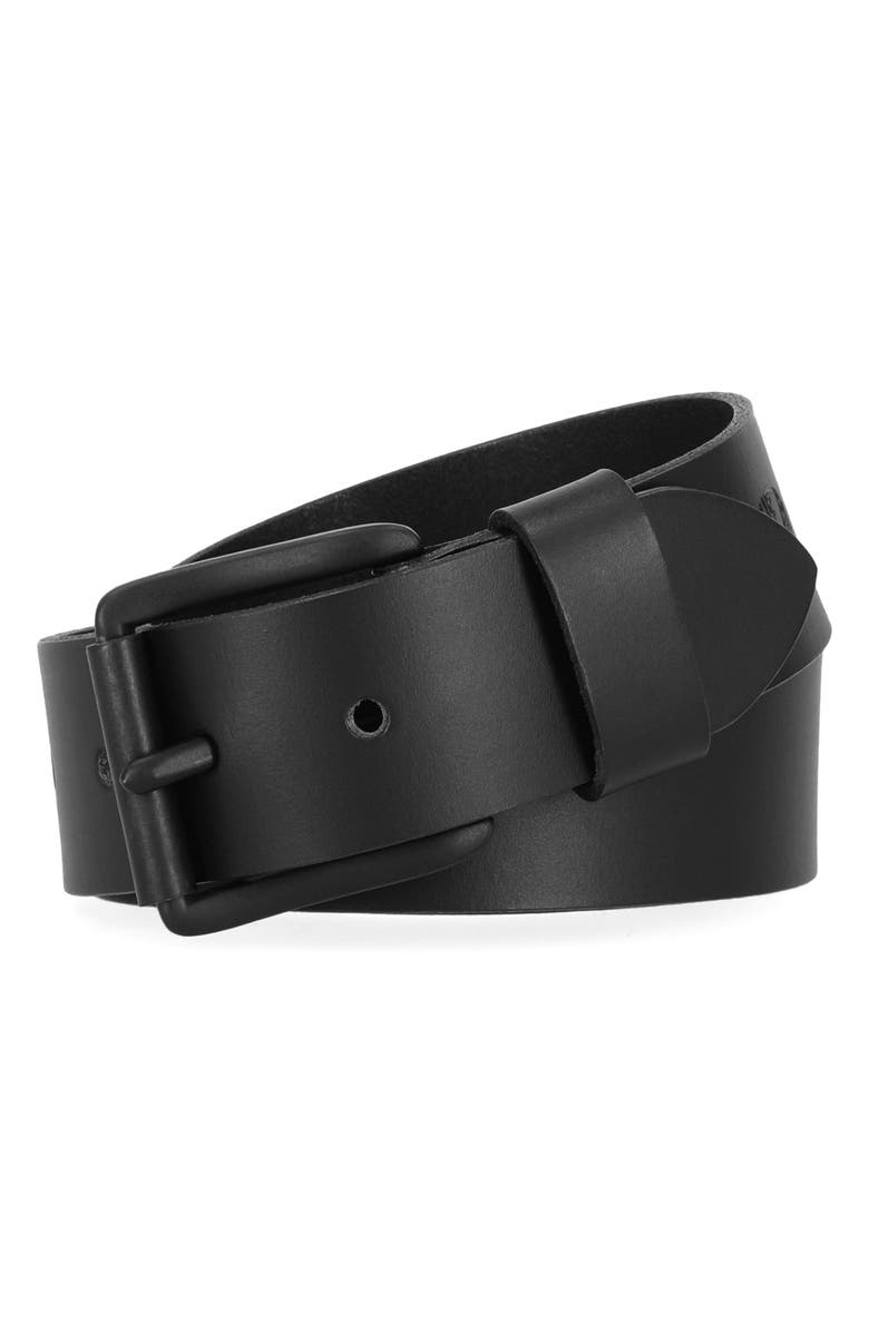 Timberland Leather Belt, Alternate, color, Black