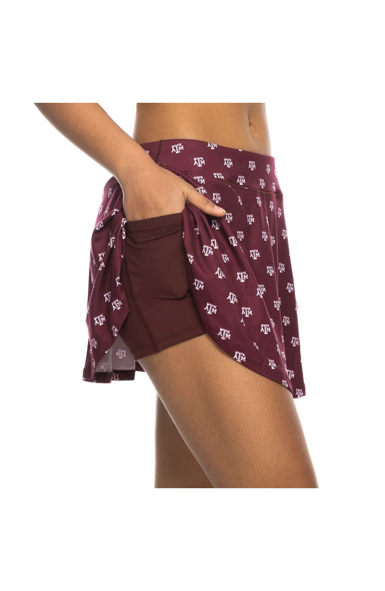 ZOOZATZ Women's ZooZatz Maroon Texas A&M Aggies All-Over Print Flowy Skort, Alternate, color, Maroon