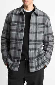 Vince Plaid Shirt Jacket