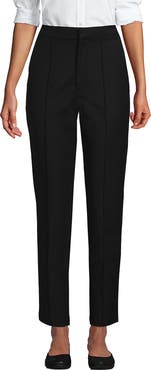 Lands' End High Rise Bi Stretch Pintuck Pencil Ankle Pants