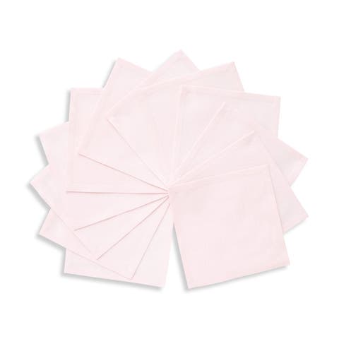 Cotton Linen Plain Cocktail Napkins - Dru, 6" x 6"