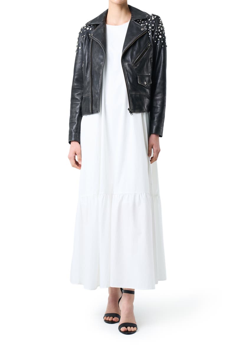 Velez Denver Leather Jacket, Alternate, color, Black