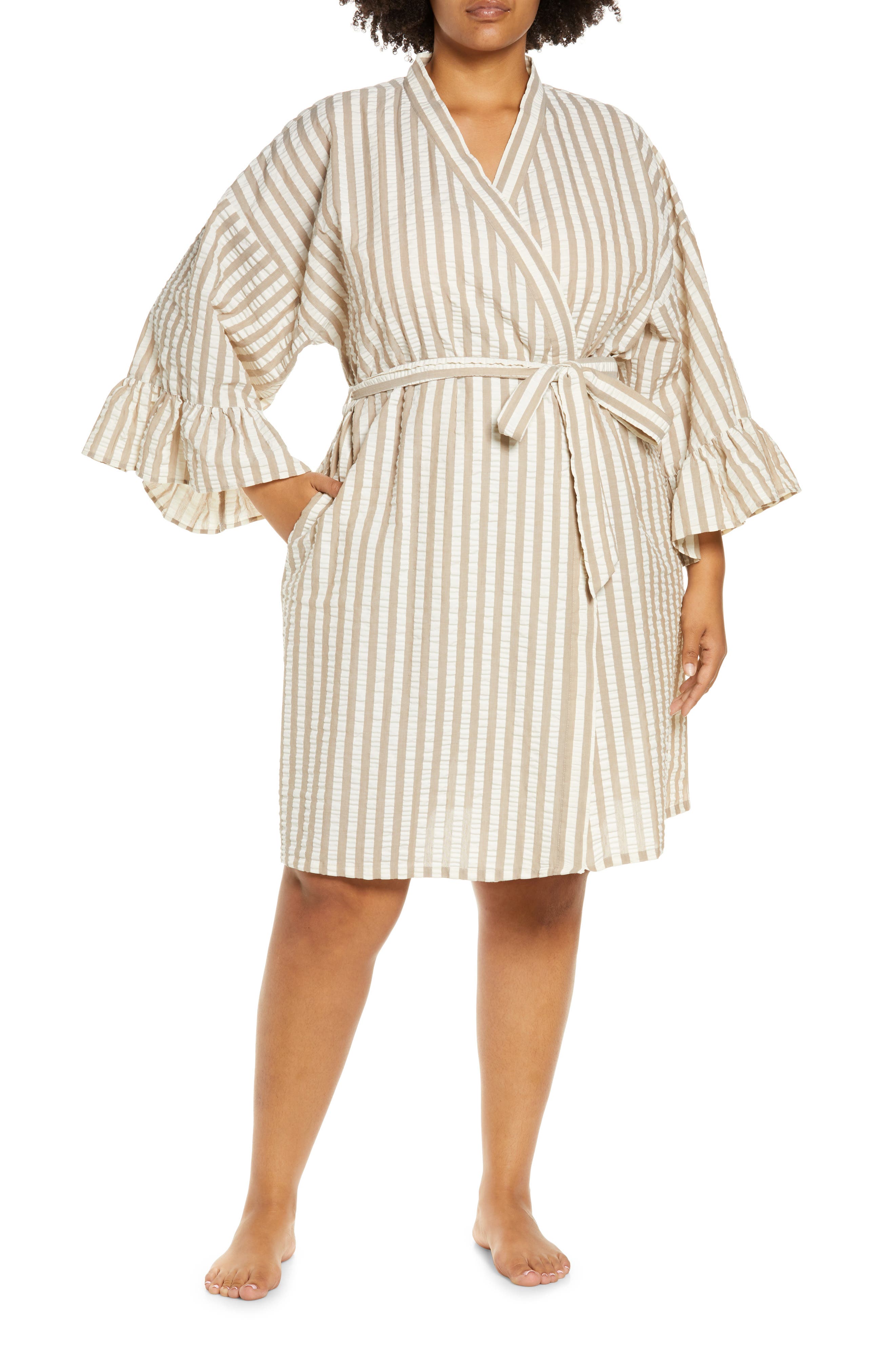 Open Edit Seersucker Robe (Women) | Nordstromrack