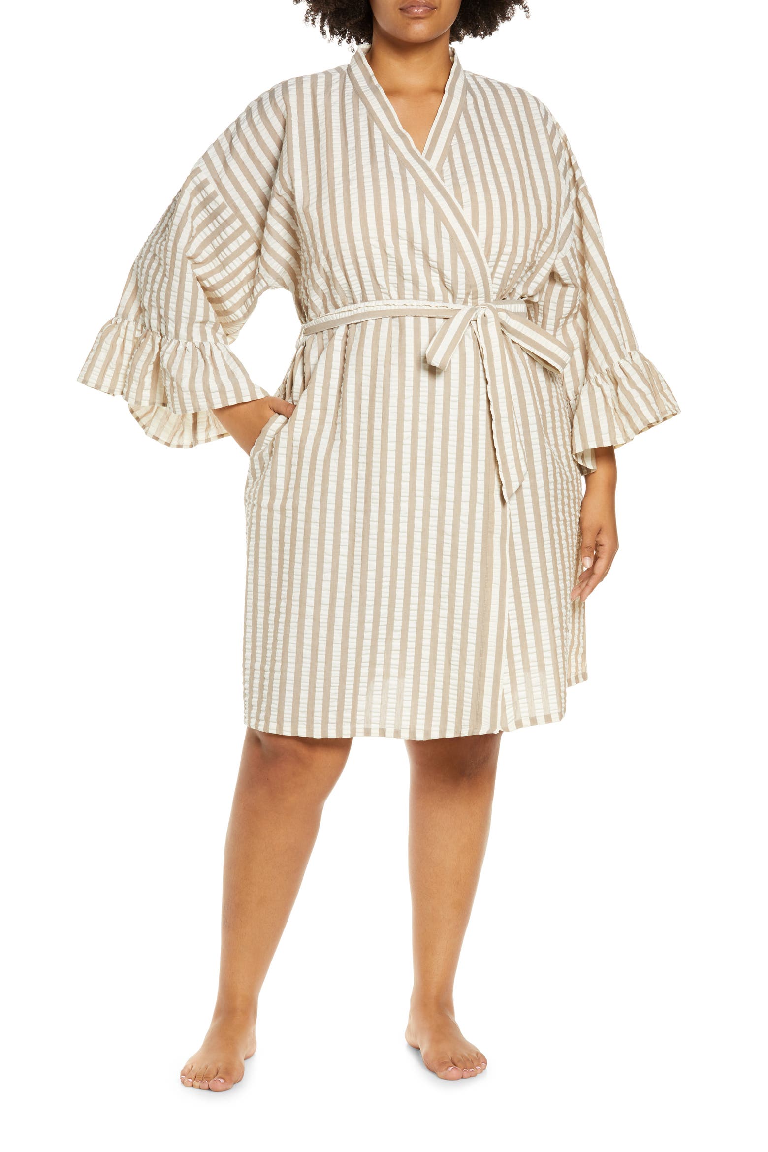 Open Edit Seersucker Robe (Women) | Nordstromrack