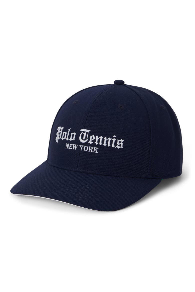 Polo Tennis Snapback Ball Cap, Main, color, NAVY