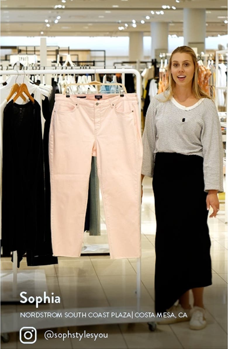 Sheri Ankle Fray Hem Slim Jeans, sales video thumbnail