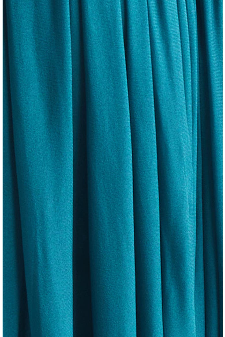 Luna Asymmetric Jersey Maxi Dress, Alternate, color, TEAL